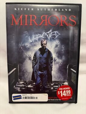 Mirrors DVD 2008 Blockbuster Unrated & Theatrical Kiefer Sutherland Horror Movie